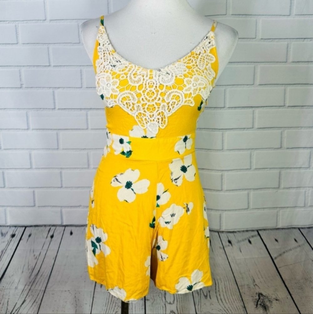 Xhilaration's Yellow & White Floral Romper